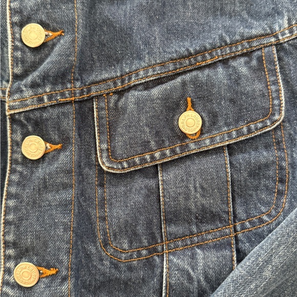 Ralph Lauren Cropped Jean Jacket Size Large - Picture 7 of 7